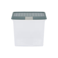Wham Clip 14L Square Storage Box with Secure Clip-Lock Lid