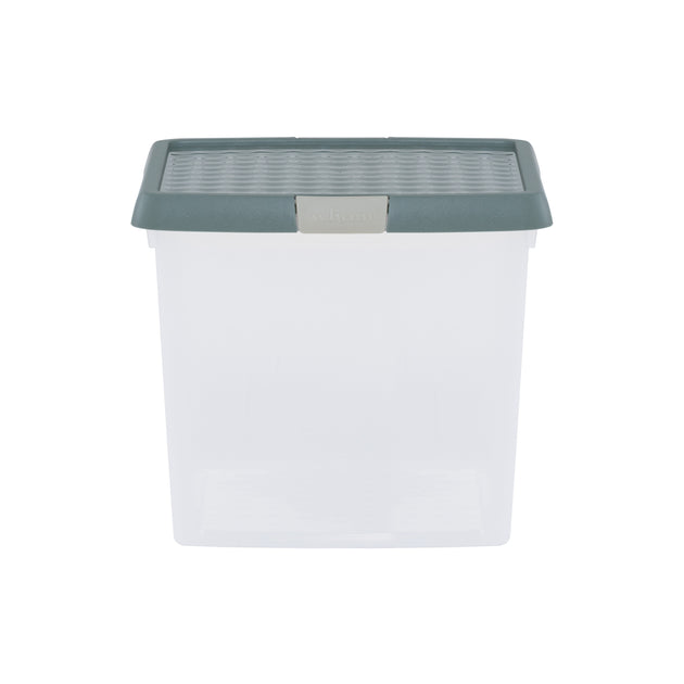 Wham Clip 14L Square Storage Box with Secure Clip-Lock Lid