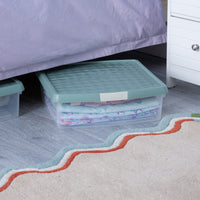 Wham Clip 13.2L Square Storage Box with Secure Clip-Lock Lid