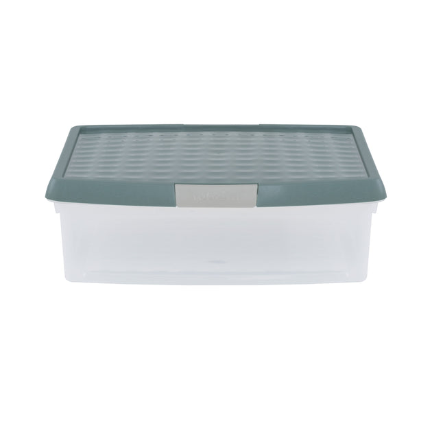 Wham Clip 13.2L Square Storage Box with Secure Clip-Lock Lid