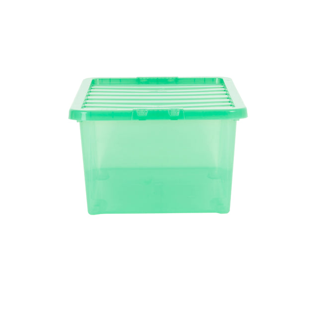 Wham Crystal 45L Storage Box with Detachable Ribbed Lid
