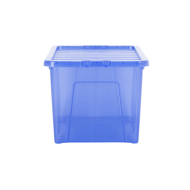 Wham Crystal 60L Storage Box with Detachable Ribbed Lid