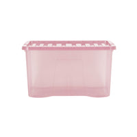 Wham Crystal 60L Storage Box with Detachable Ribbed Lid