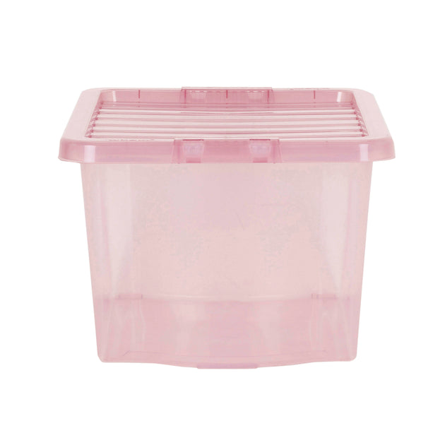 Wham Crystal 28L Storage Box with Detachable Ribbed Lid