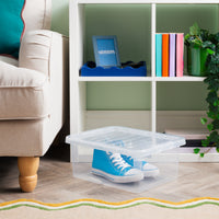 Wham Crystal 17L Storage Box with Detachable Ribbed Lid