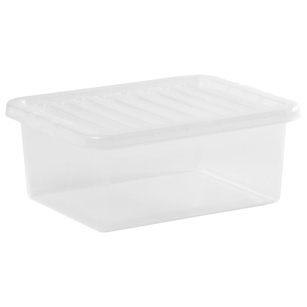 Wham Crystal 17L Storage Box with Detachable Ribbed Lid