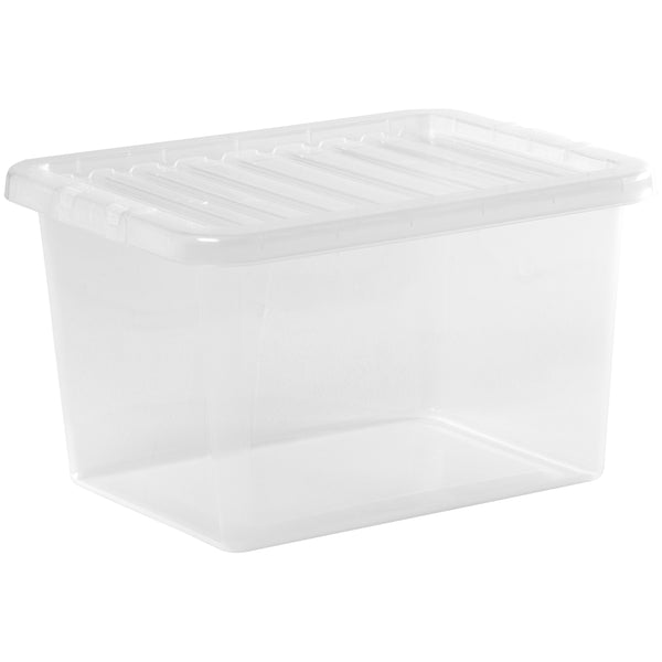 Wham Crystal 25L Storage Box with Detachable Ribbed Lid