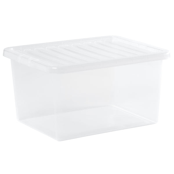 Wham Crystal 37L Storage Box with Detachable Ribbed Lid