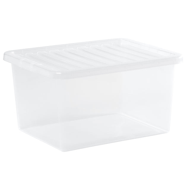 Wham Crystal 37L Storage Box with Detachable Ribbed Lid