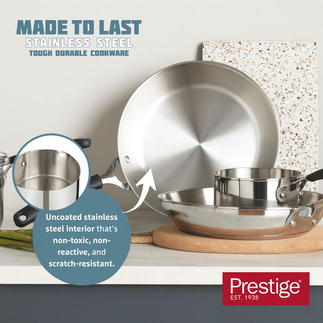 Prestige Made to Last 25cm Stainless Steel Frypan