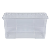 Wham Crystal 90L Storage Box with Detachable Ribbed Lid