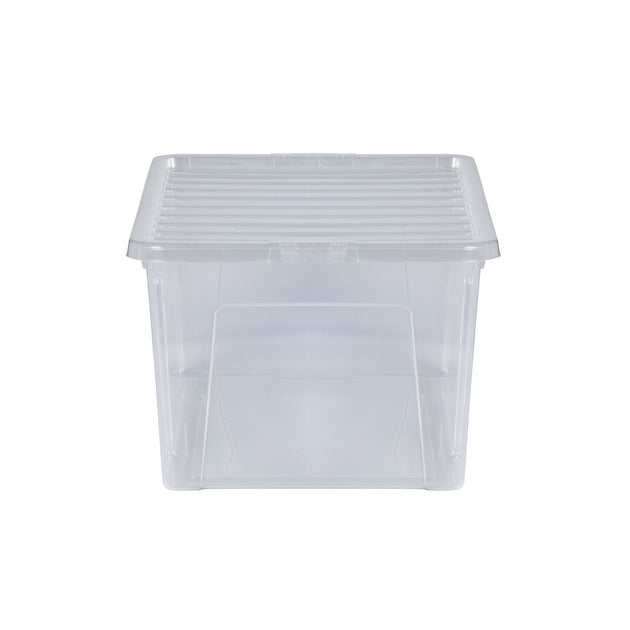 Wham Crystal 90L Storage Box with Detachable Ribbed Lid