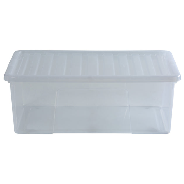 Wham Crystal 68L Storage Box with Detachable Ribbed Lid