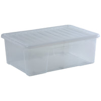 Wham Crystal 68L Storage Box with Detachable Ribbed Lid