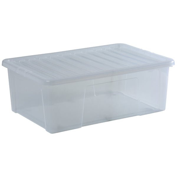 Wham Crystal 68L Storage Box with Detachable Ribbed Lid