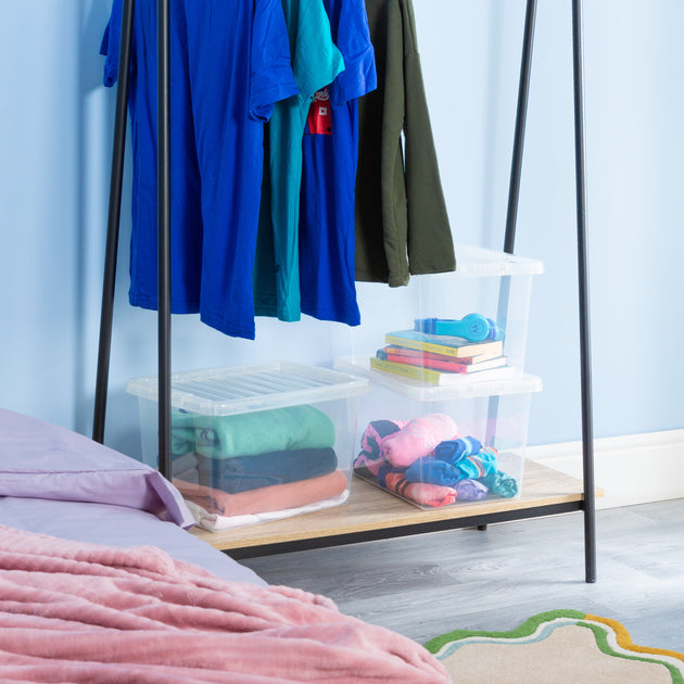 Wham Crystal 20L Storage Box with Detachable Ribbed Lid