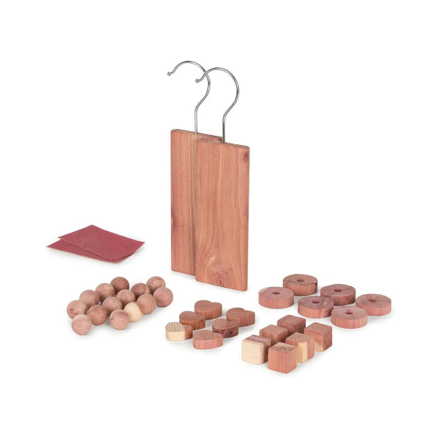 Pack of 34 Cedar Wood Moth Repellent Accessories