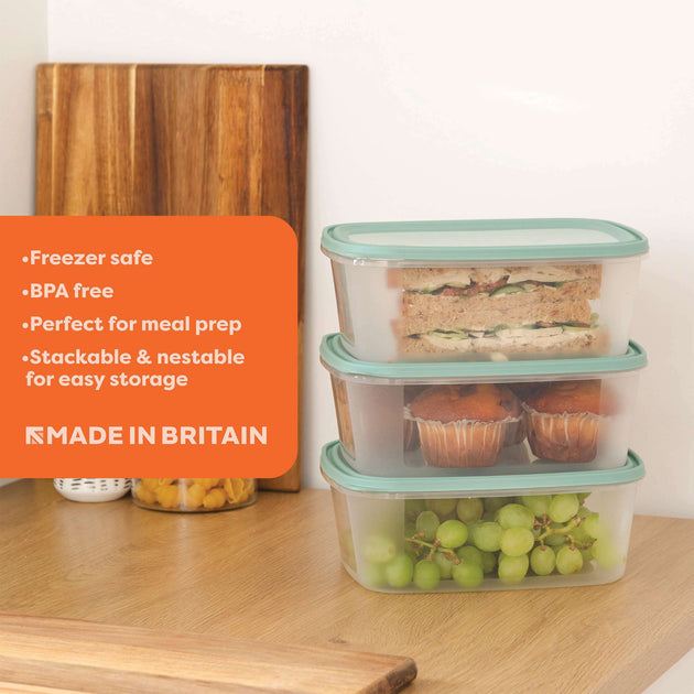 Wham Everyday Food 3-Piece 2L Freezer Box Set