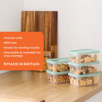 Wham Everyday Food 5-Piece 500ml Freezer Box Set