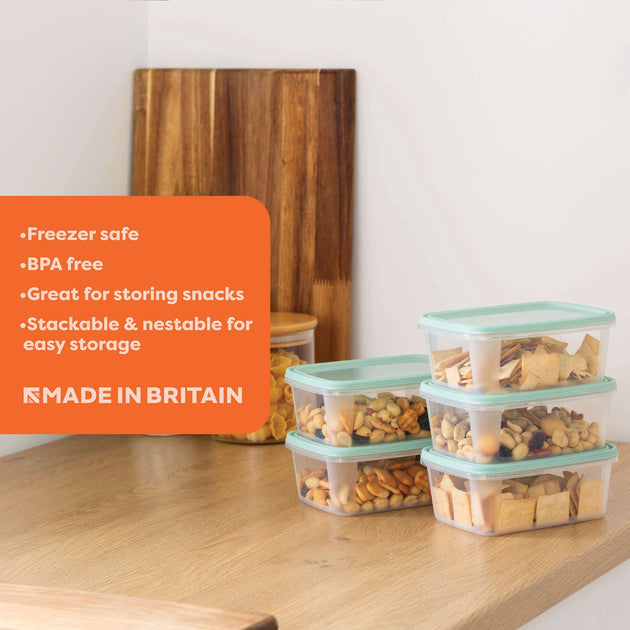 Wham Everyday Food 5-Piece 500ml Freezer Box Set