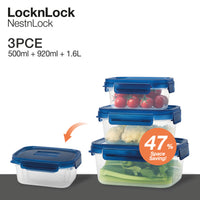 Lock & Lock NestnLock 3 Piece Container Set