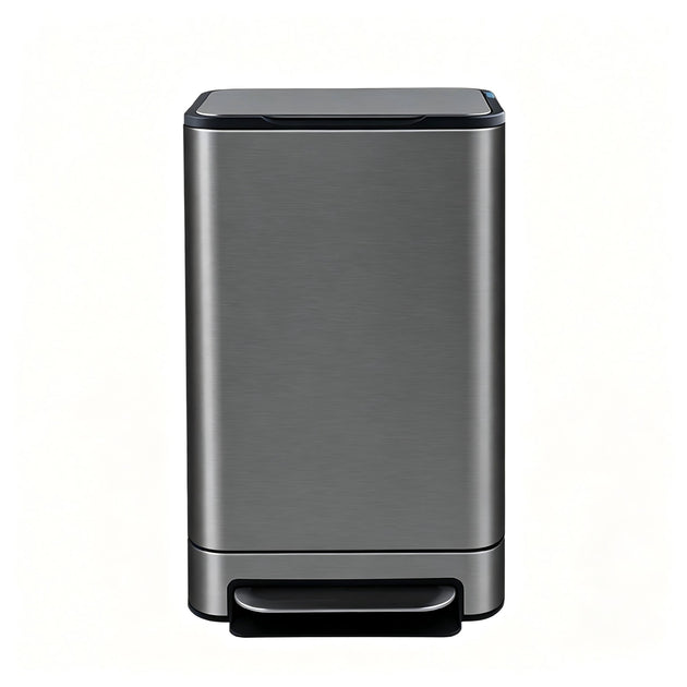 40L Wide Pedal Bin with Removable Inner Bucket - Titanium
