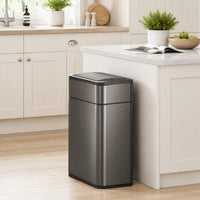 40L Stainless Steel Wing Open Sensor Bin