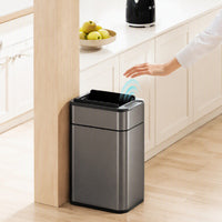 40L Stainless Steel Wing Open Sensor Bin
