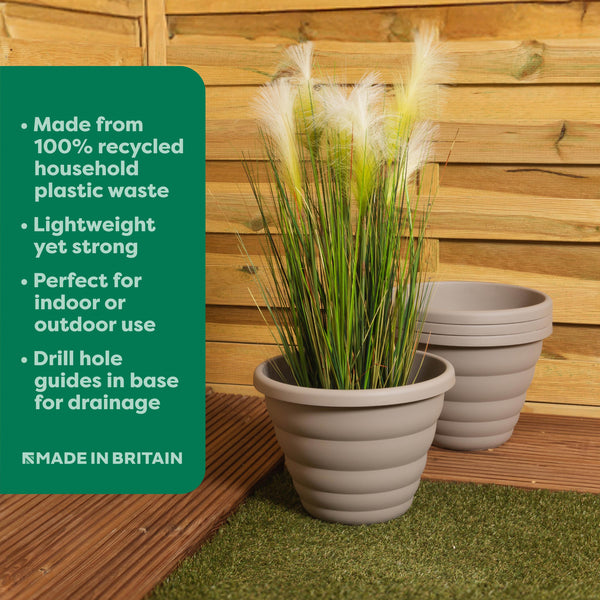 Wham Beehive 32cm Round Plastic Garden Planter