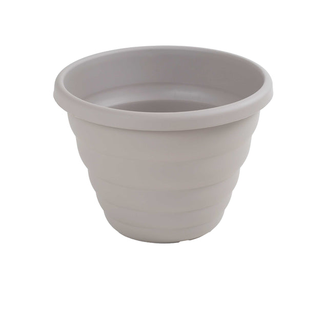 Wham Beehive 48cm Round Plastic Garden Planter Fawn