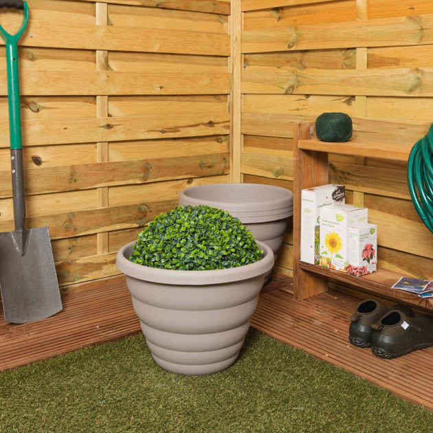 Wham Beehive 40cm Round Plastic Garden Planter