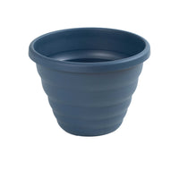 Wham Beehive 48cm Round Plastic Garden Planter Navy Blue