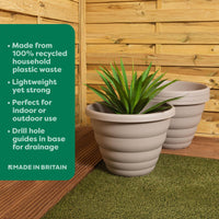 Wham Beehive 48cm Round Plastic Garden Planter