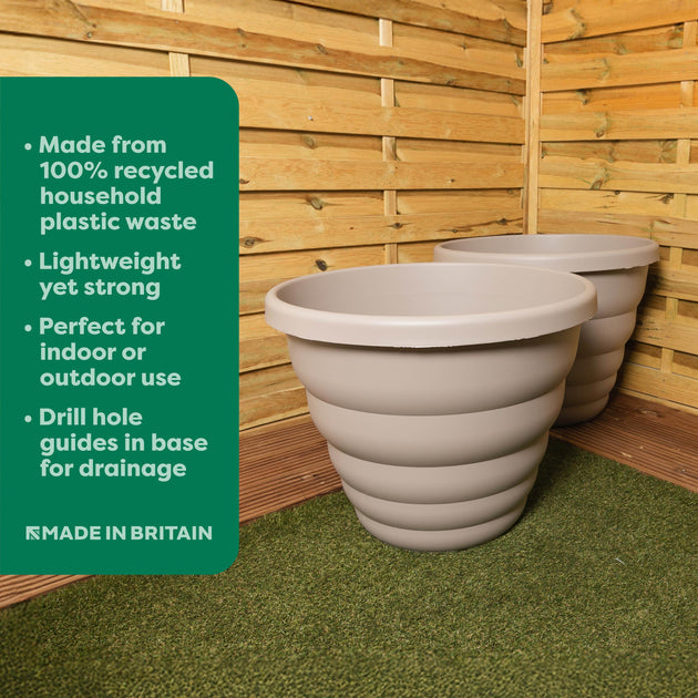 Wham Beehive 66cm Round Plastic Garden Planter