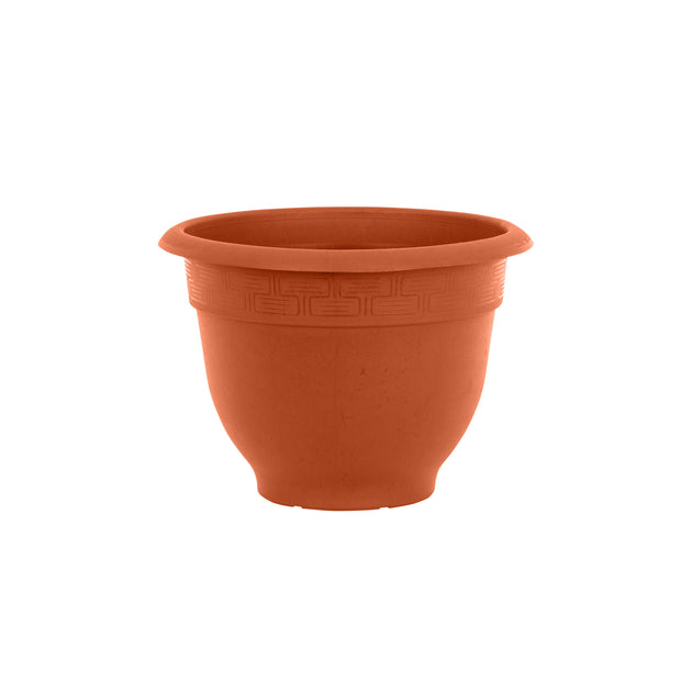 Wham Bell Pot 28cm Round Plastic Garden Planter Terracotta
