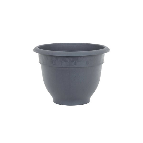 Wham Bell Pot 28cm Round Plastic Garden Planter Slate