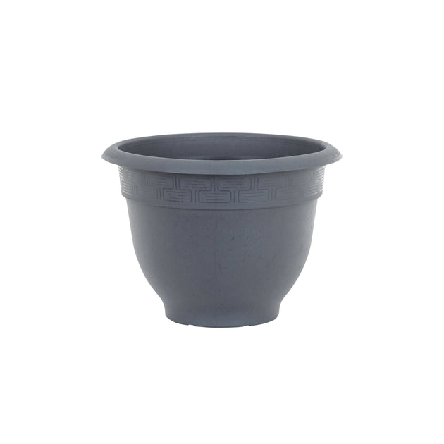 Wham Bell Pot 28cm Round Plastic Garden Planter Slate