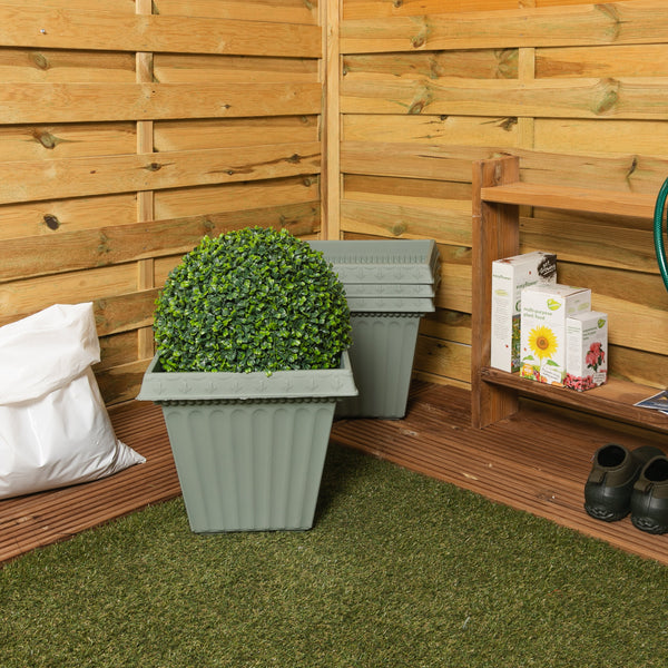 Wham Etruscan 35cm Square Plastic Garden Planter