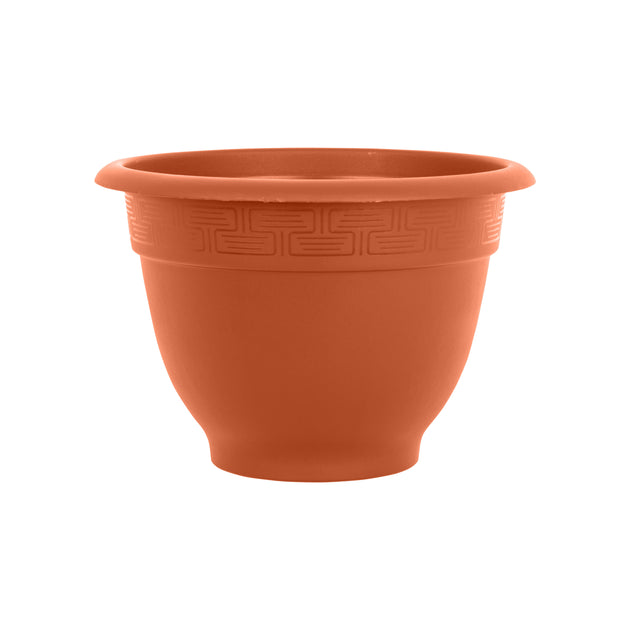 Wham Bell Pot 44cm Round Plastic Garden Planter Terracotta