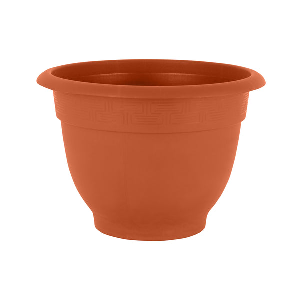Wham Bell Pot 48cm Round Plastic Garden Planter Terracotta