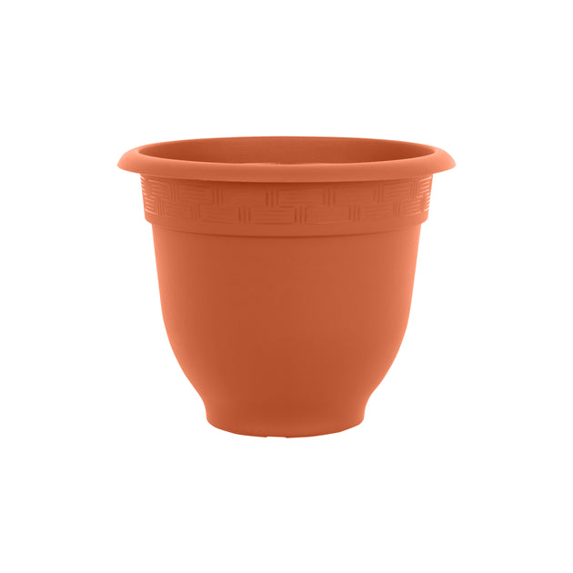 Wham Bell Pot 36cm Round Plastic Garden Planter Terracotta