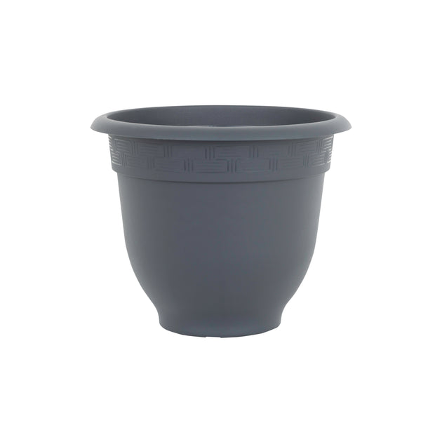 Wham Bell Pot 36cm Round Plastic Garden Planter Slate