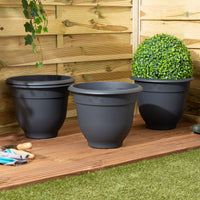 Wham Bell Pot 36cm Round Plastic Garden Planter