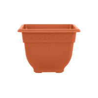 Wham Bell Pot 37cm Square Plastic Garden Planter Terracotta