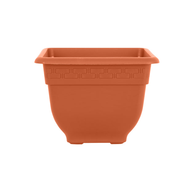 Wham Bell Pot 37cm Square Plastic Garden Planter Terracotta