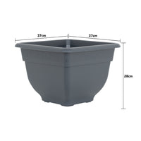 Wham Bell Pot 37cm Square Plastic Garden Planter