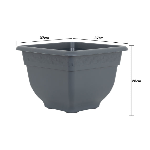 Wham Bell Pot 37cm Square Plastic Garden Planter