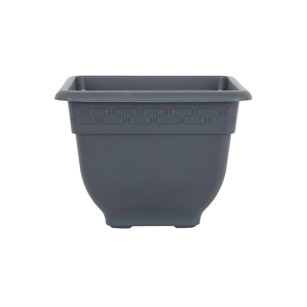 Wham Bell Pot 37cm Square Plastic Garden Planter Slate