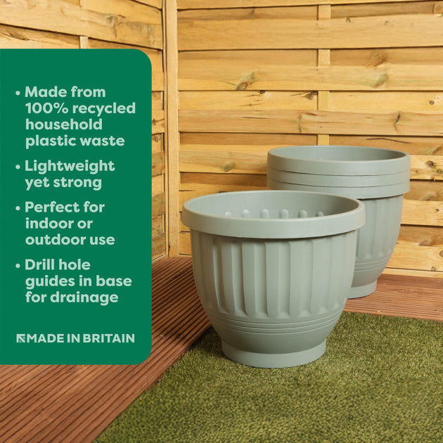 Wham Etruscan Round Plastic Garden Planter