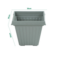 Wham Etruscan 35cm Square Plastic Garden Planter